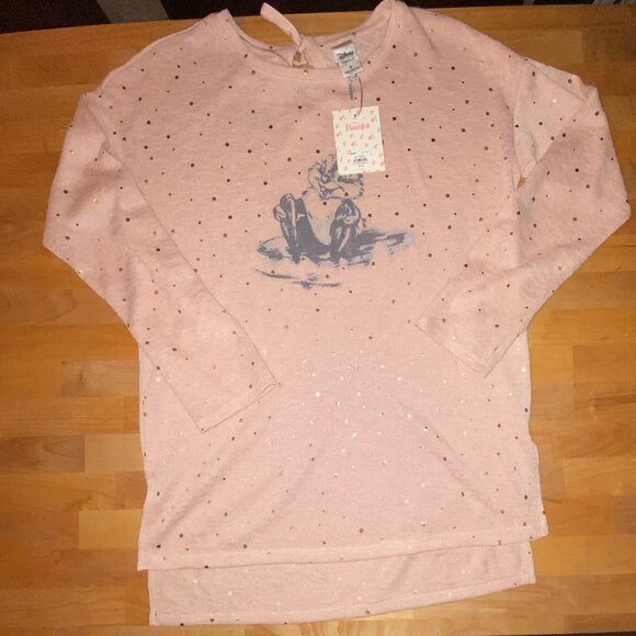 LC Lauren Conrad Disney Bambi Collection Thumper Bunny Tunic Sweater Top NWT S - Picture 3 of 11